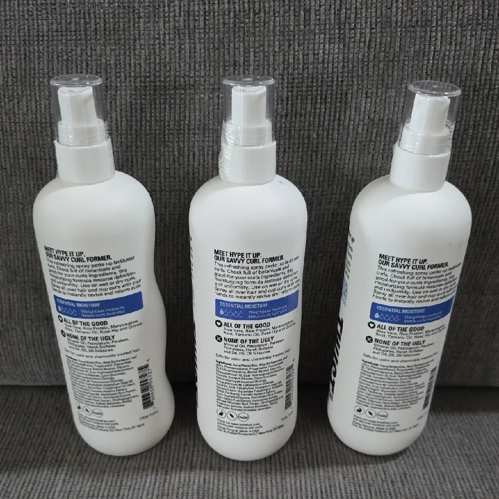 Twist Hype It Up By Ouidad, Essential Moisture‎ For Curls, 10.5oz, Set Of 3, New